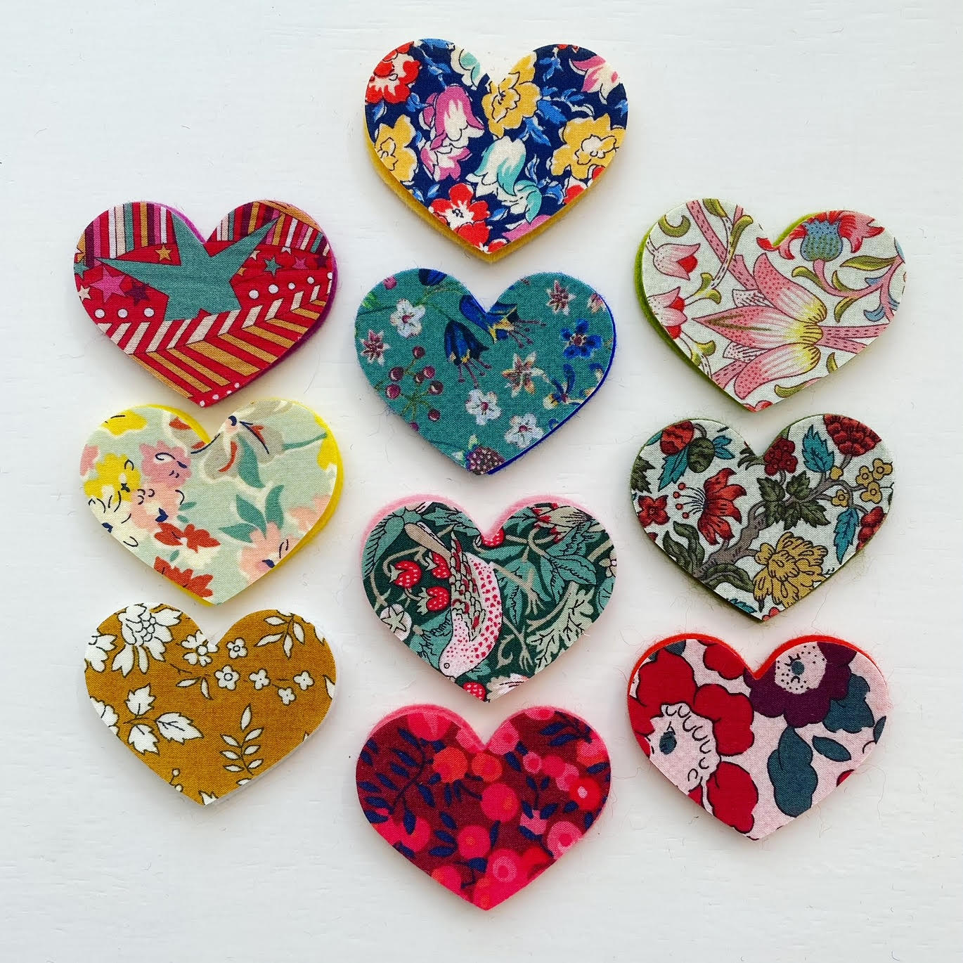 Liberty Fabric Pre-cut Hearts – 1000 Hearts