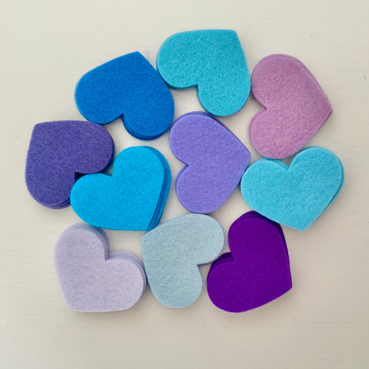 50 Pre-Cut Hearts - SPECIAL EDITION Colour Packs