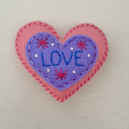 Embellished Heart with Word (6cm)