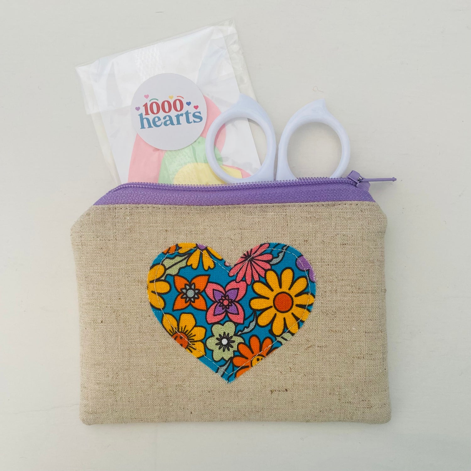 Zippy Mini Heart Pouch pack