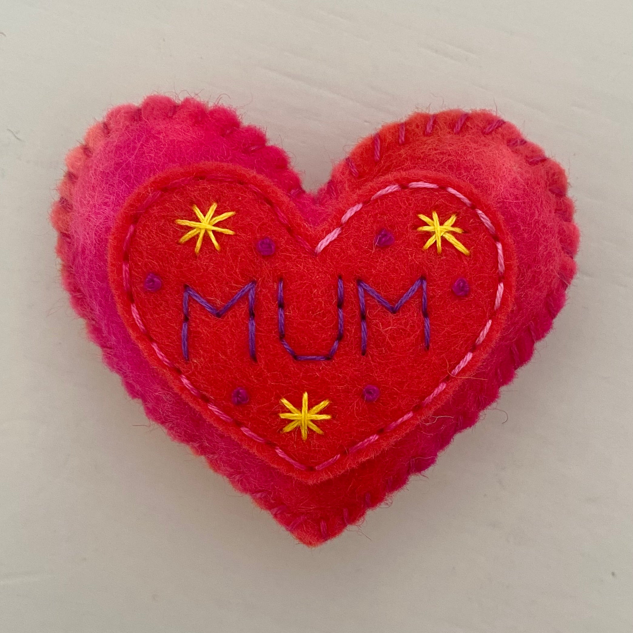 Embellished Heart with Word (6cm)