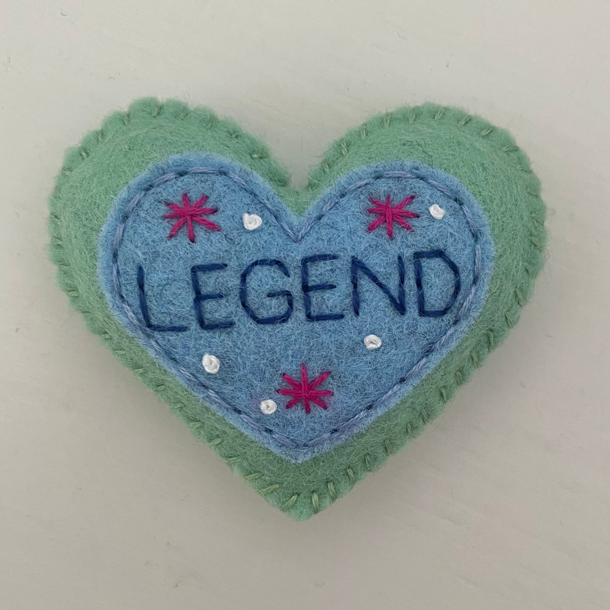 Embellished Heart with Word (6cm)