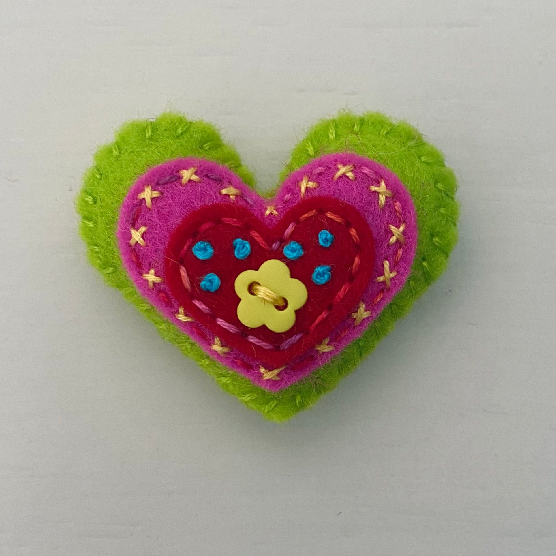 Embellished Heart with 3 Layers (4.5cm)