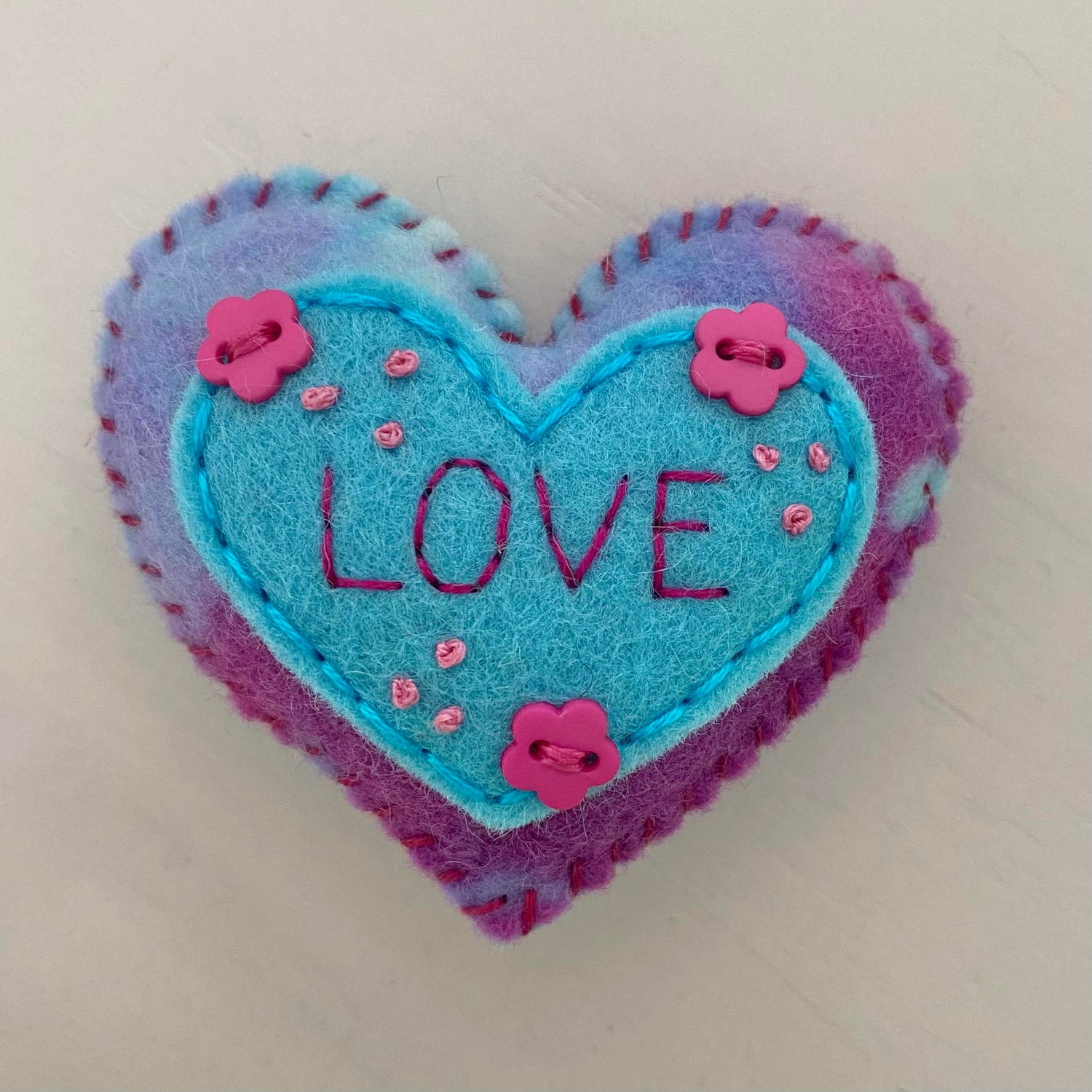 Embellished Heart with Word (6cm)