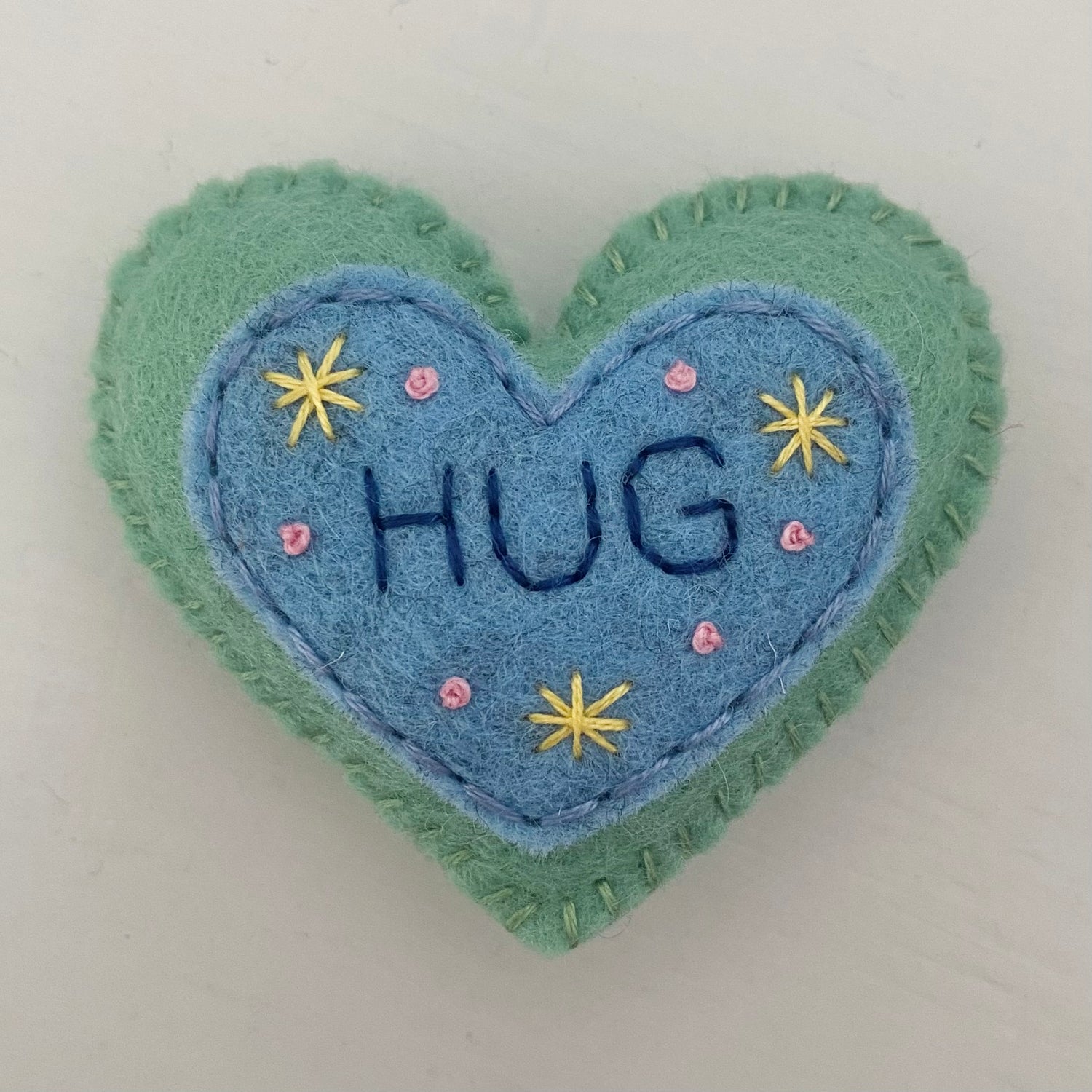 Embellished Heart with Word (6cm)