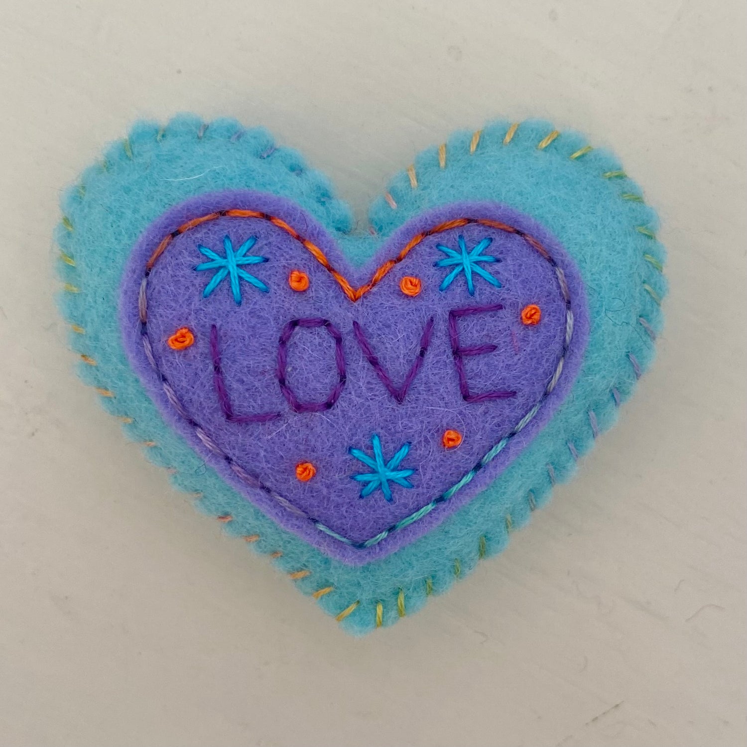 Embellished Heart with Word (6cm)