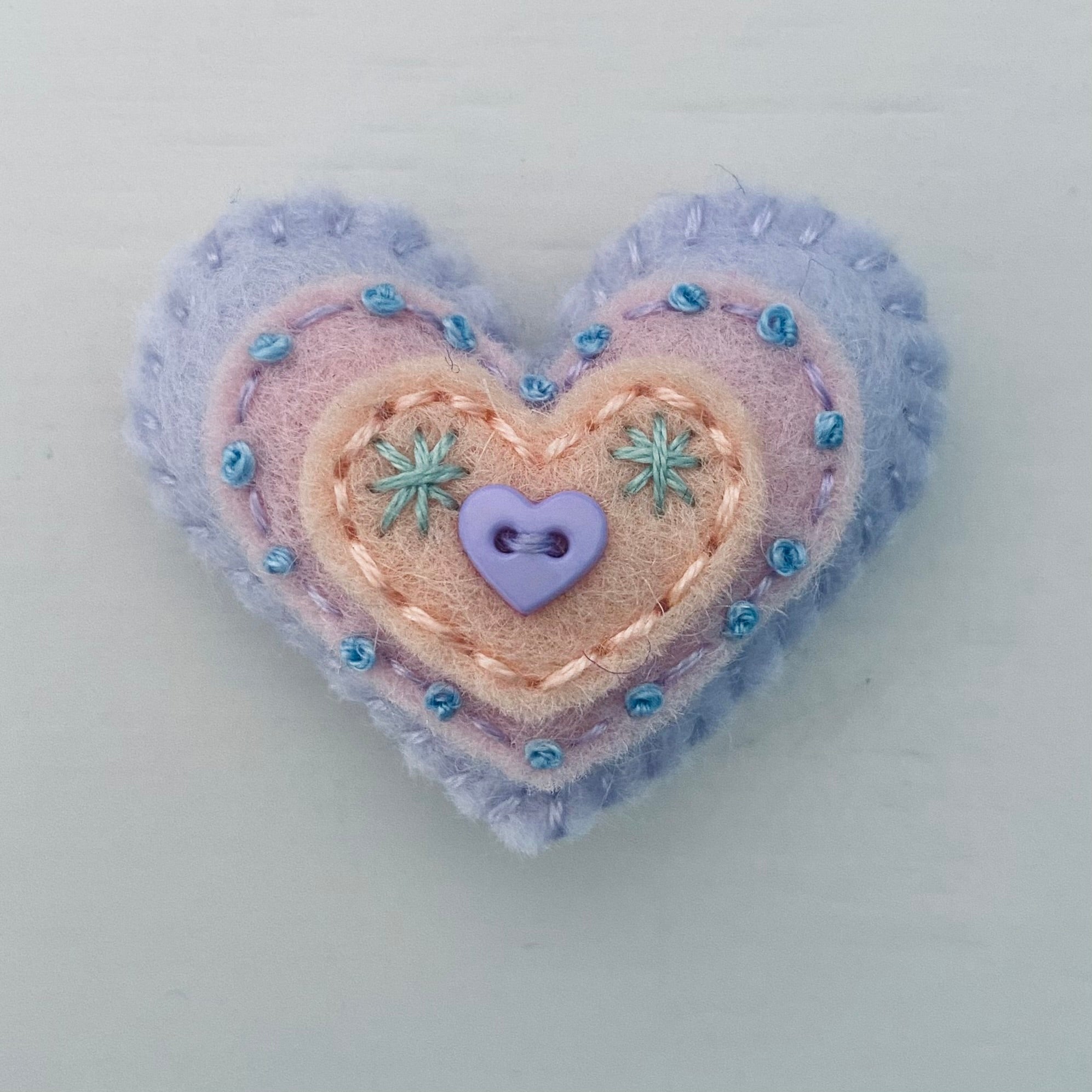 Embellished Heart with 3 Layers (4.5cm)