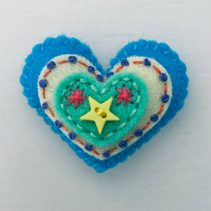 Embellished Heart with 3 Layers (4.5cm)