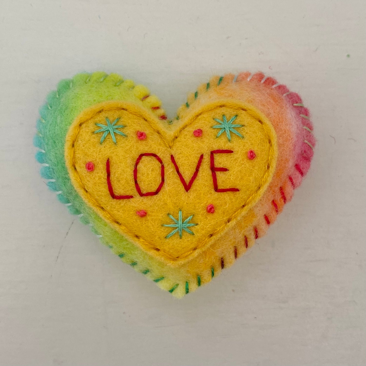 Embellished Heart with Word (6cm)