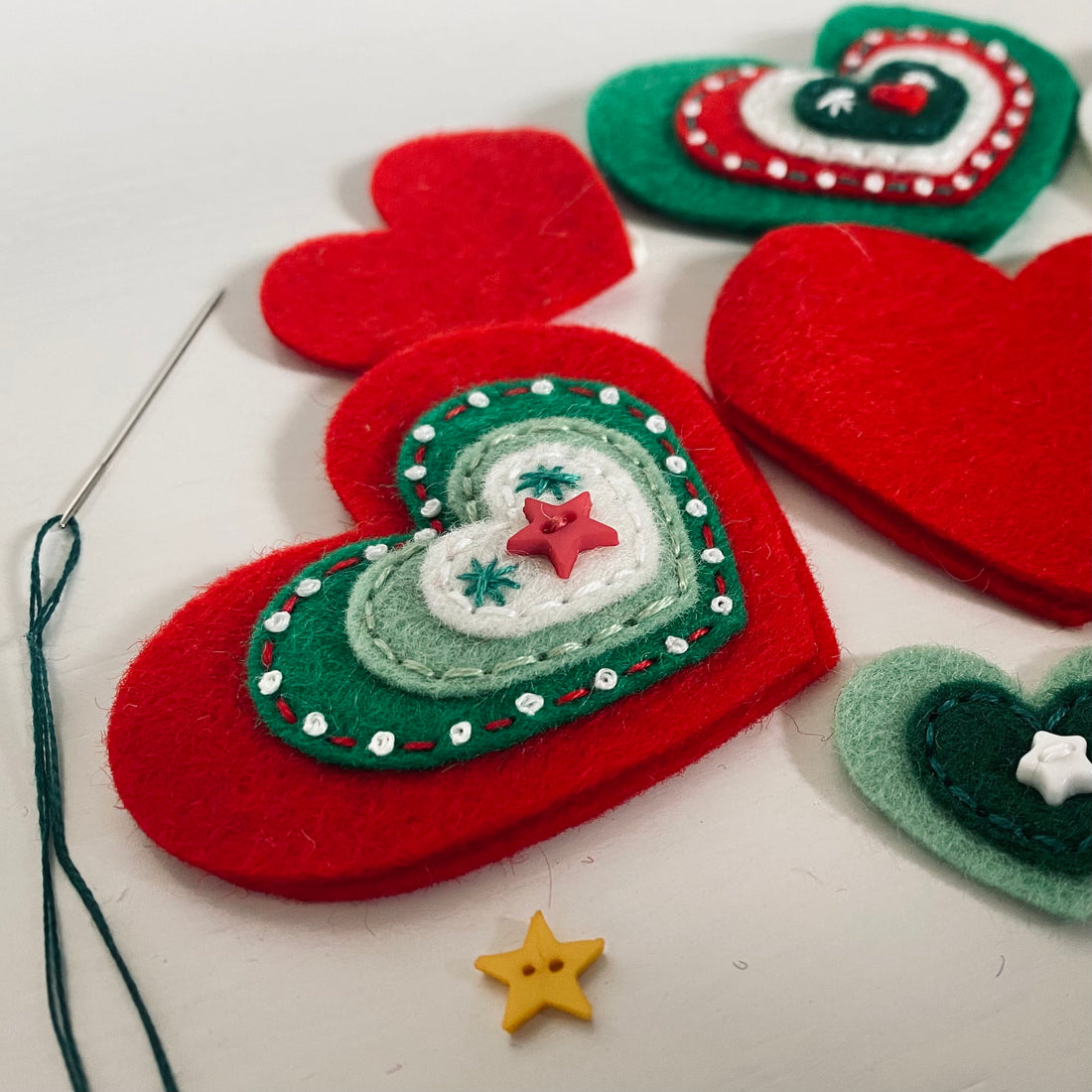 Christmas Pre-Cuts for Layered or Multi-Sized Hearts