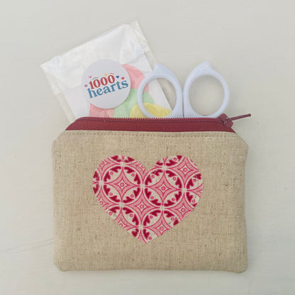 Zippy Mini Heart Pouch pack