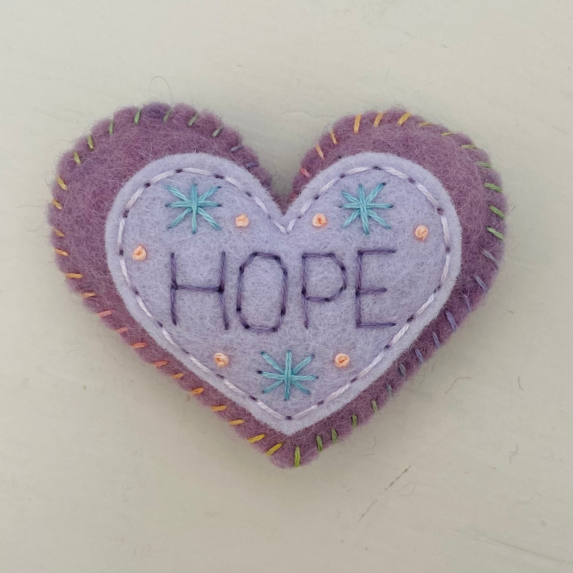 Embellished Heart with Word (6cm)