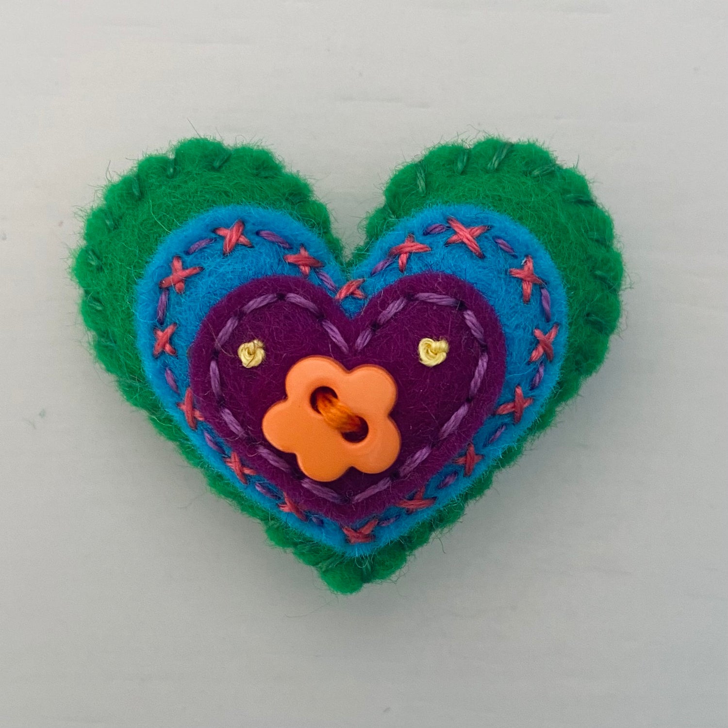 Embellished Heart with 3 Layers (4.5cm)