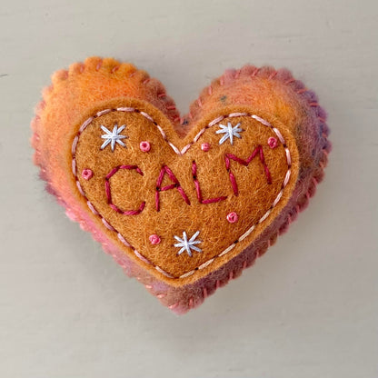 Embellished Heart with Word (6cm)