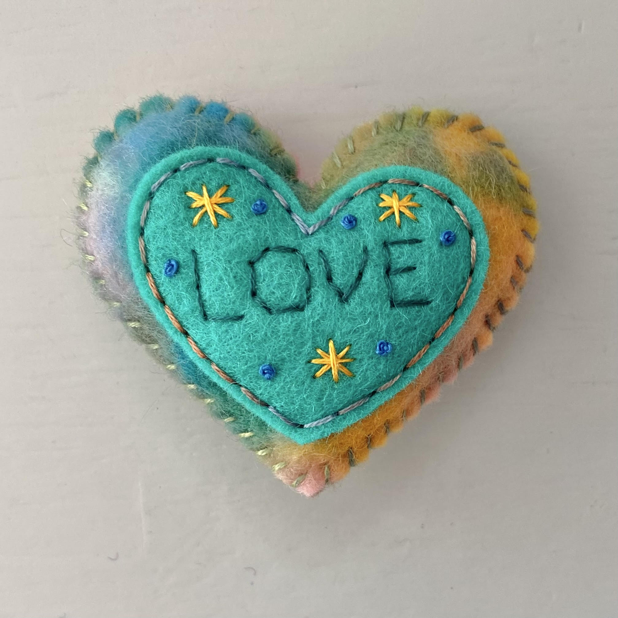 Embellished Heart with Word (6cm)