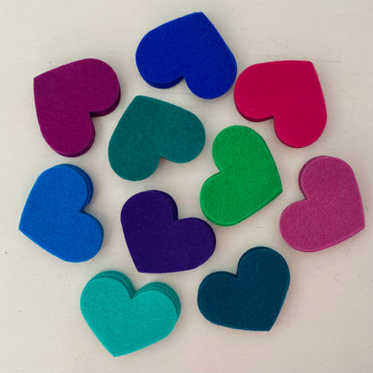 50 Pre-Cut Hearts - SPECIAL EDITION Colour Packs