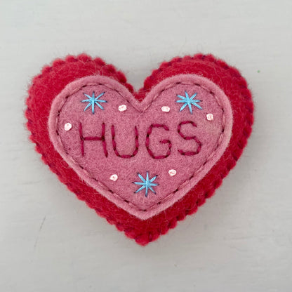 Embellished Heart with Word (6cm)