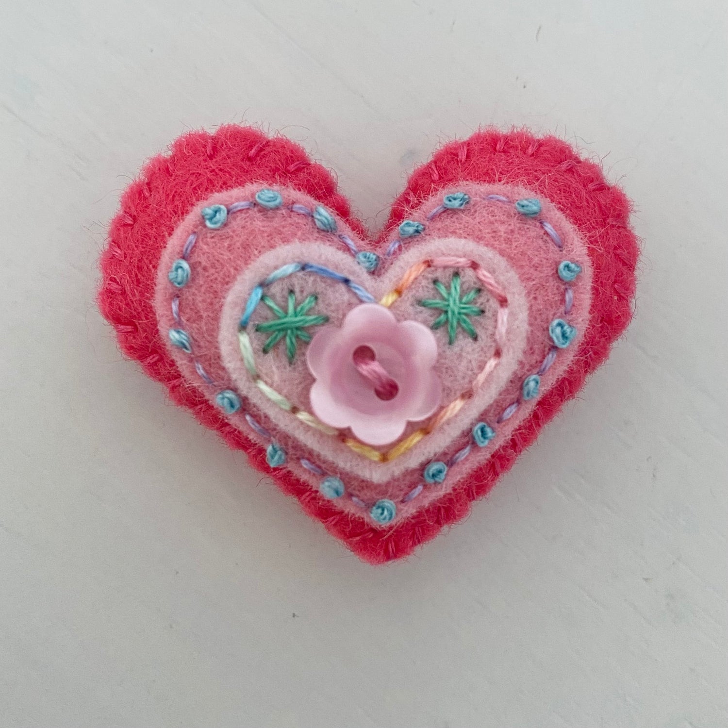 Embellished Heart with 3 Layers (4.5cm)