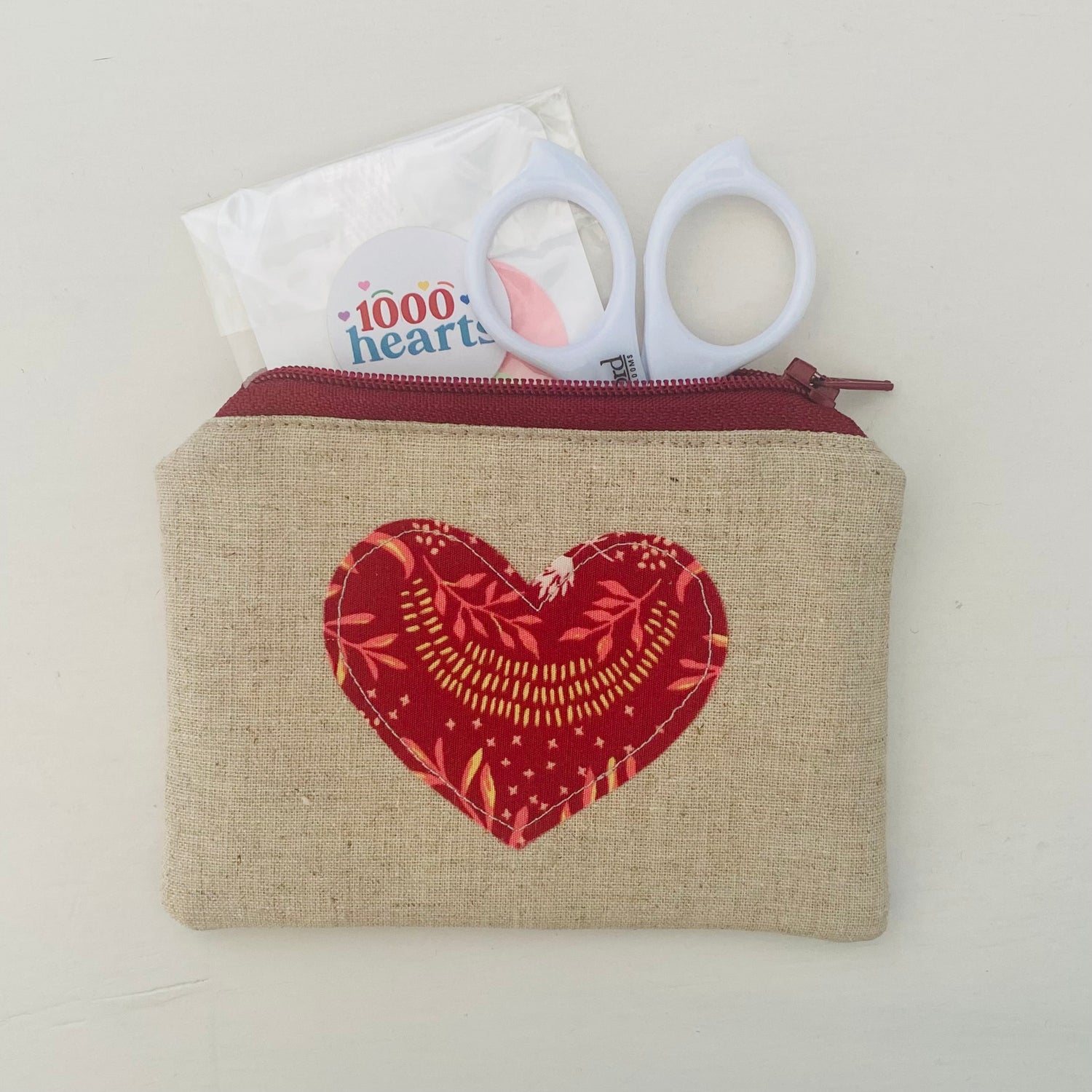 Zippy Mini Heart Pouch pack