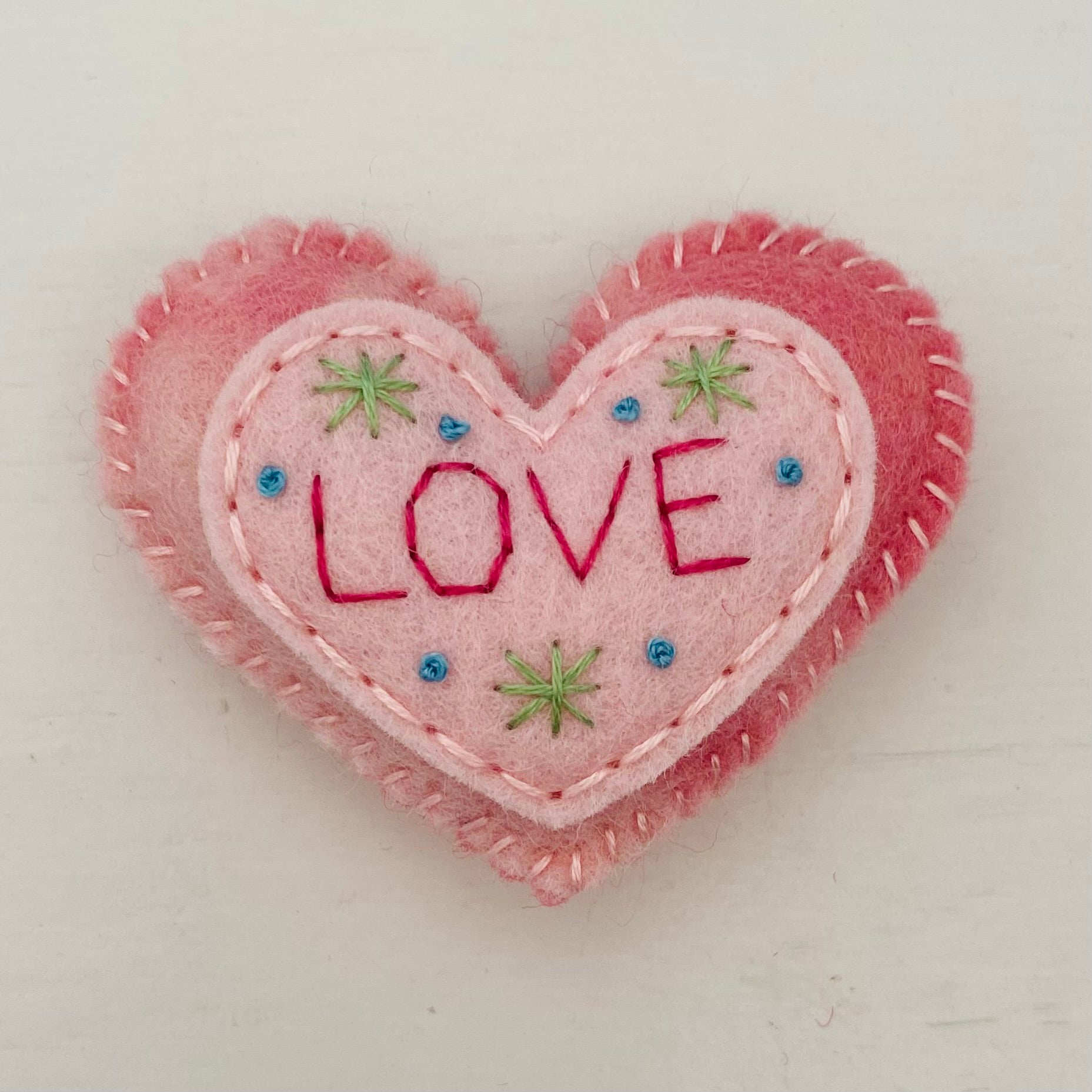 Embellished Heart with Word (6cm)