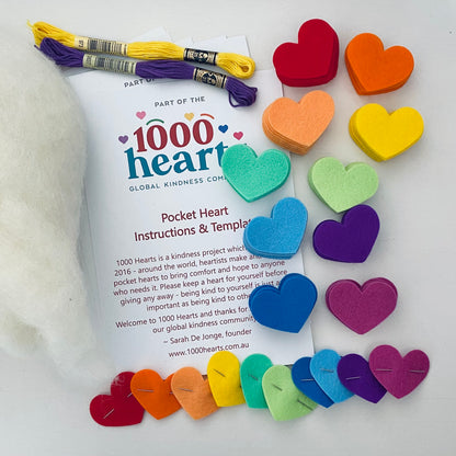 Group Heart-Making Kit with pre-cut hearts