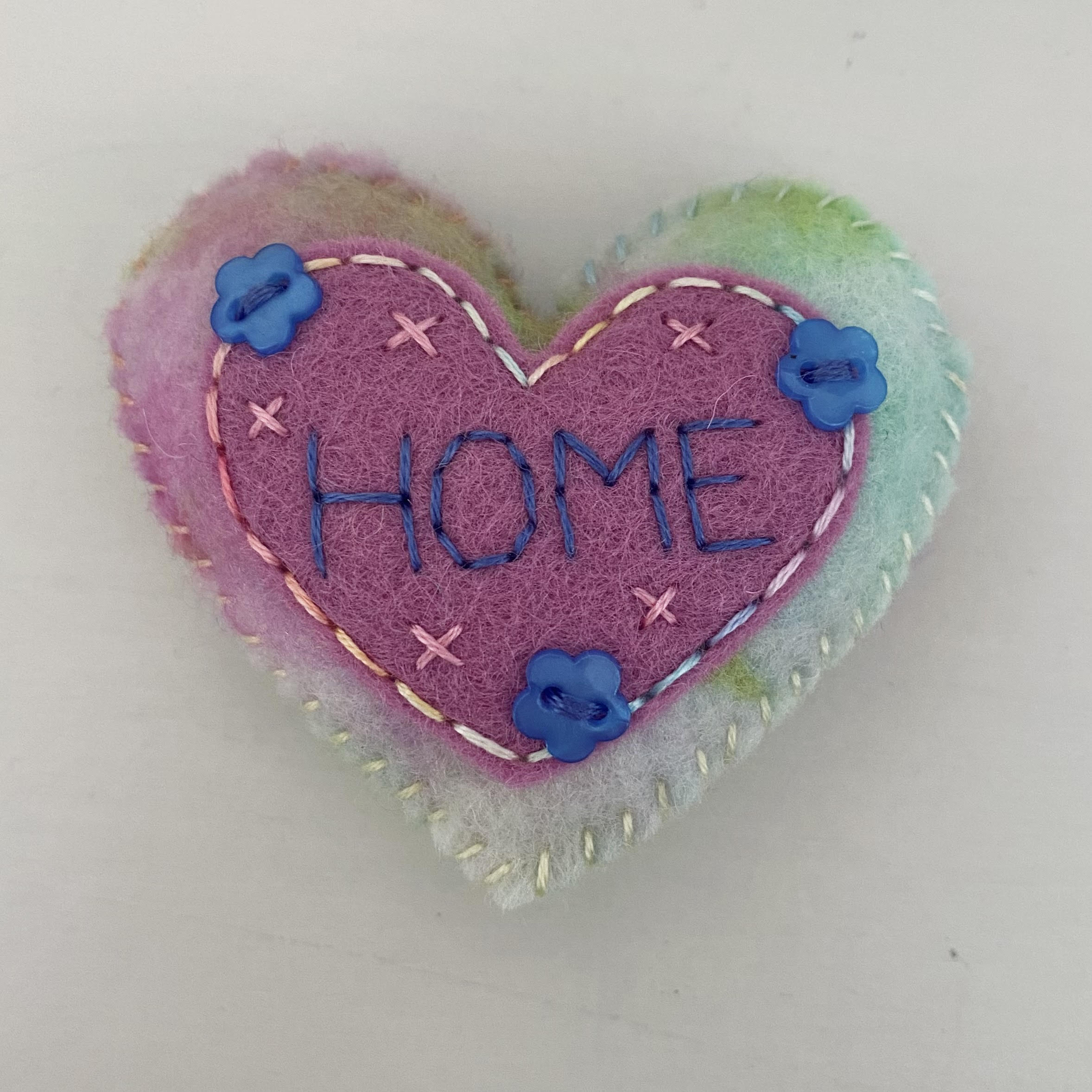 Embellished Heart with Word (6cm)