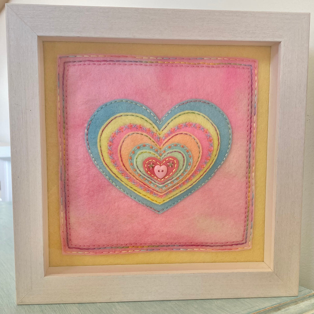 Framed Heart Art - Cheeky Fairies