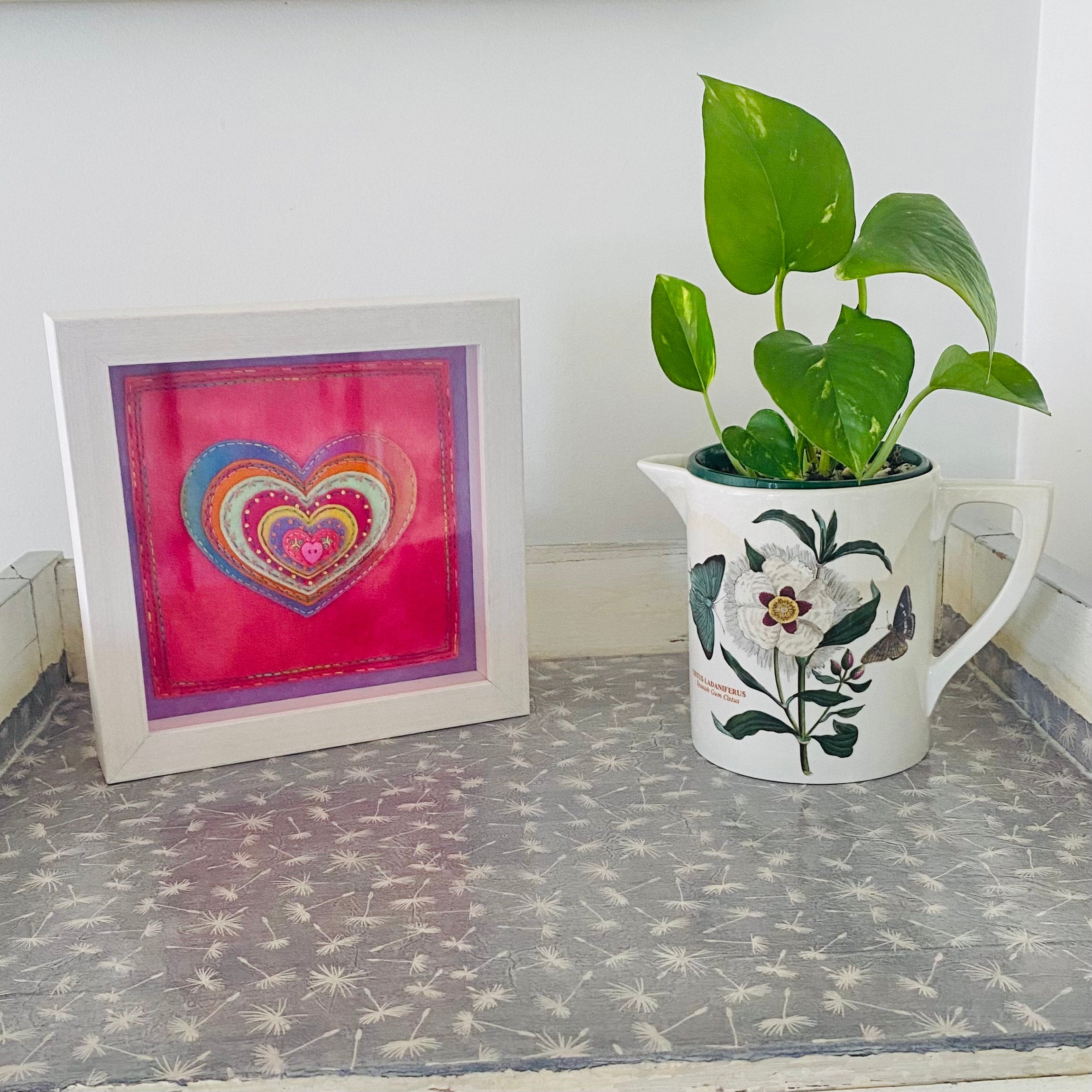 Framed Heart Art - Gypsy Rose