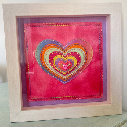 Framed Heart Art - Gypsy Rose