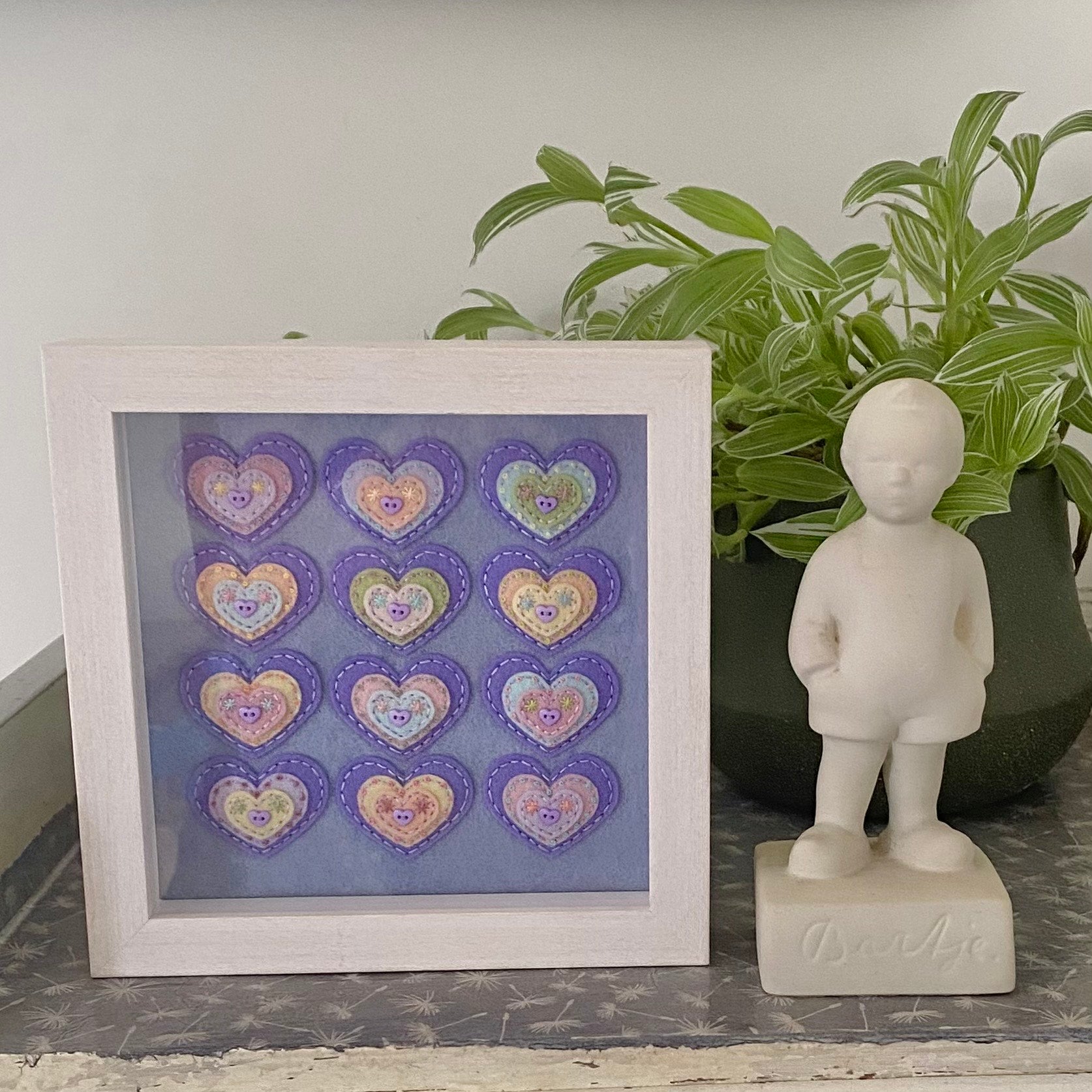 Framed Heart Art - Courageous Heart