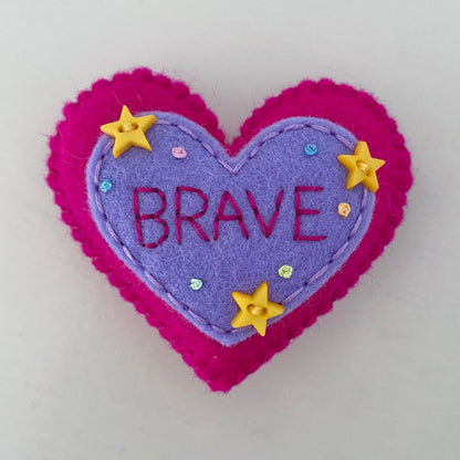 Embellished Heart with Word (6cm)