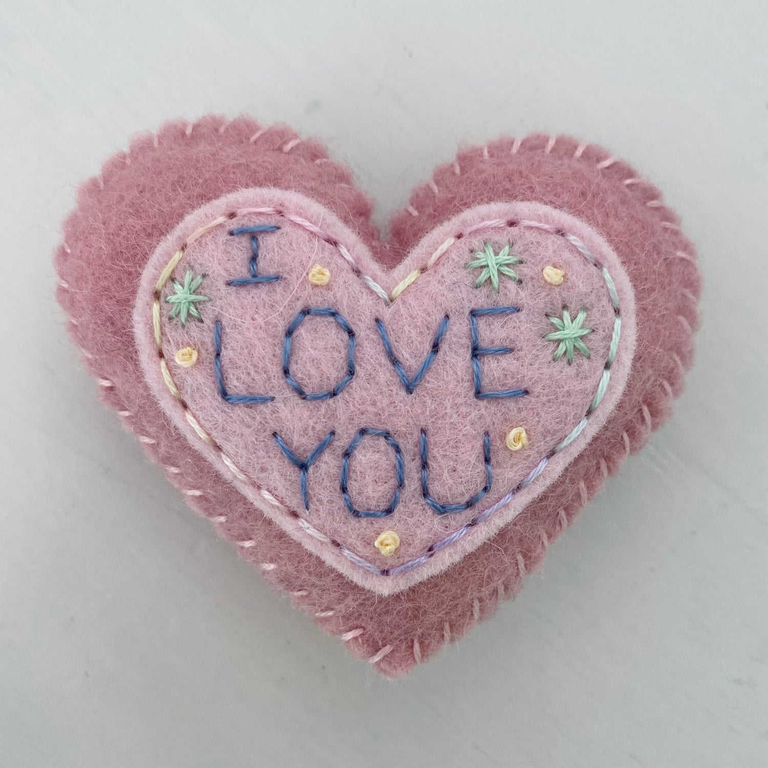 Embellished Heart with Word (6cm)