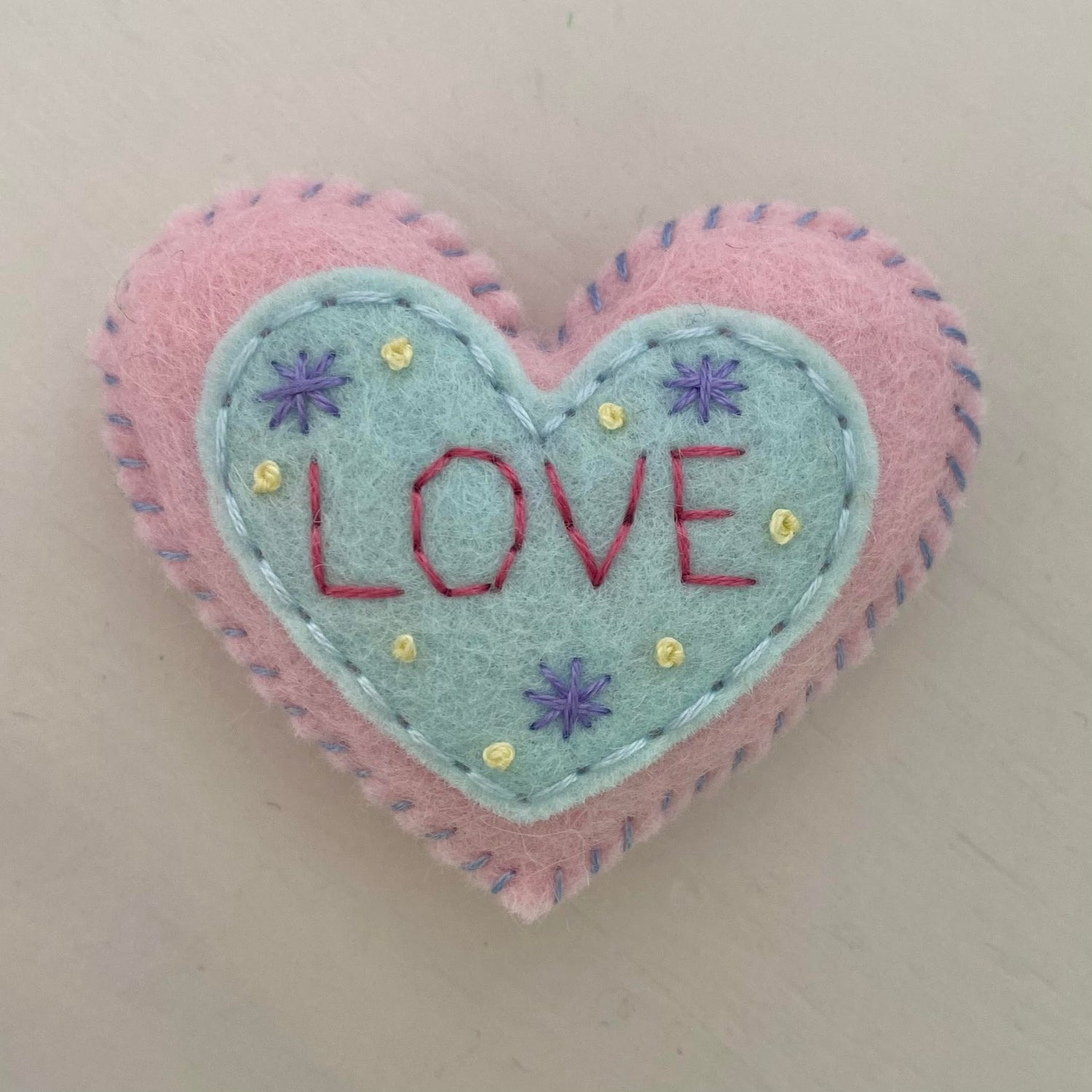 Embellished Heart with Word (6cm)