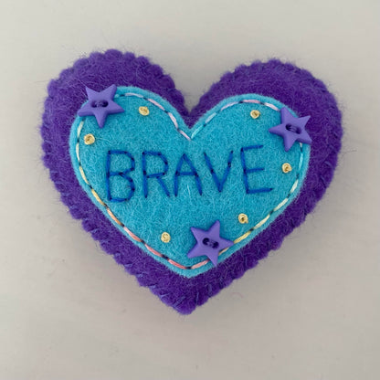 Embellished Heart with Word (6cm)