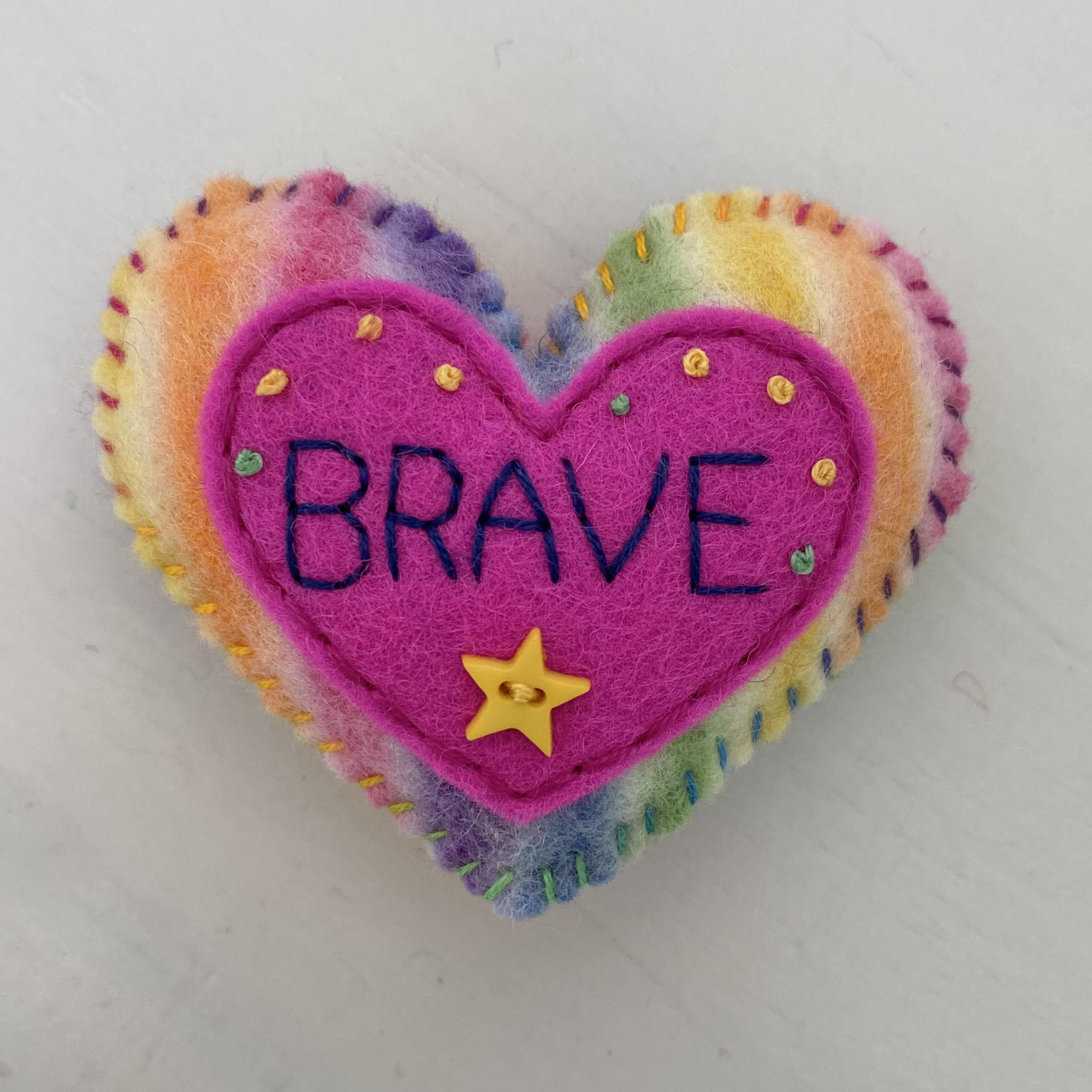 Embellished Heart with Word (6cm)